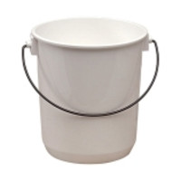 Nalgene® Graduated Lab Buckets, White PP & HDPE