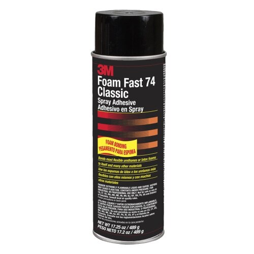 3M™ 96316 FoamFast Spray Adhesive 74, Original Formula, Orange, 24oz. Can