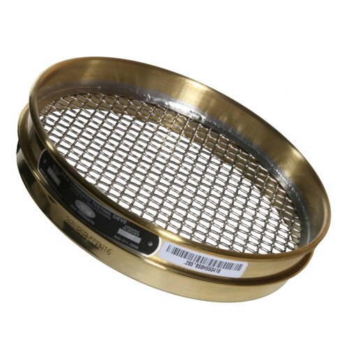 Advantech 3/8"BS8H ASTM Brass 8-Inch Half Height Test Sieve with