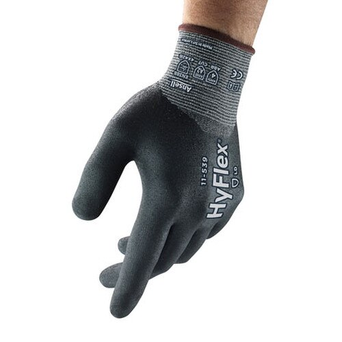 Ansell® 11539090VEND HyFlex® 11539 Cut Resistant Knit Gloves wit