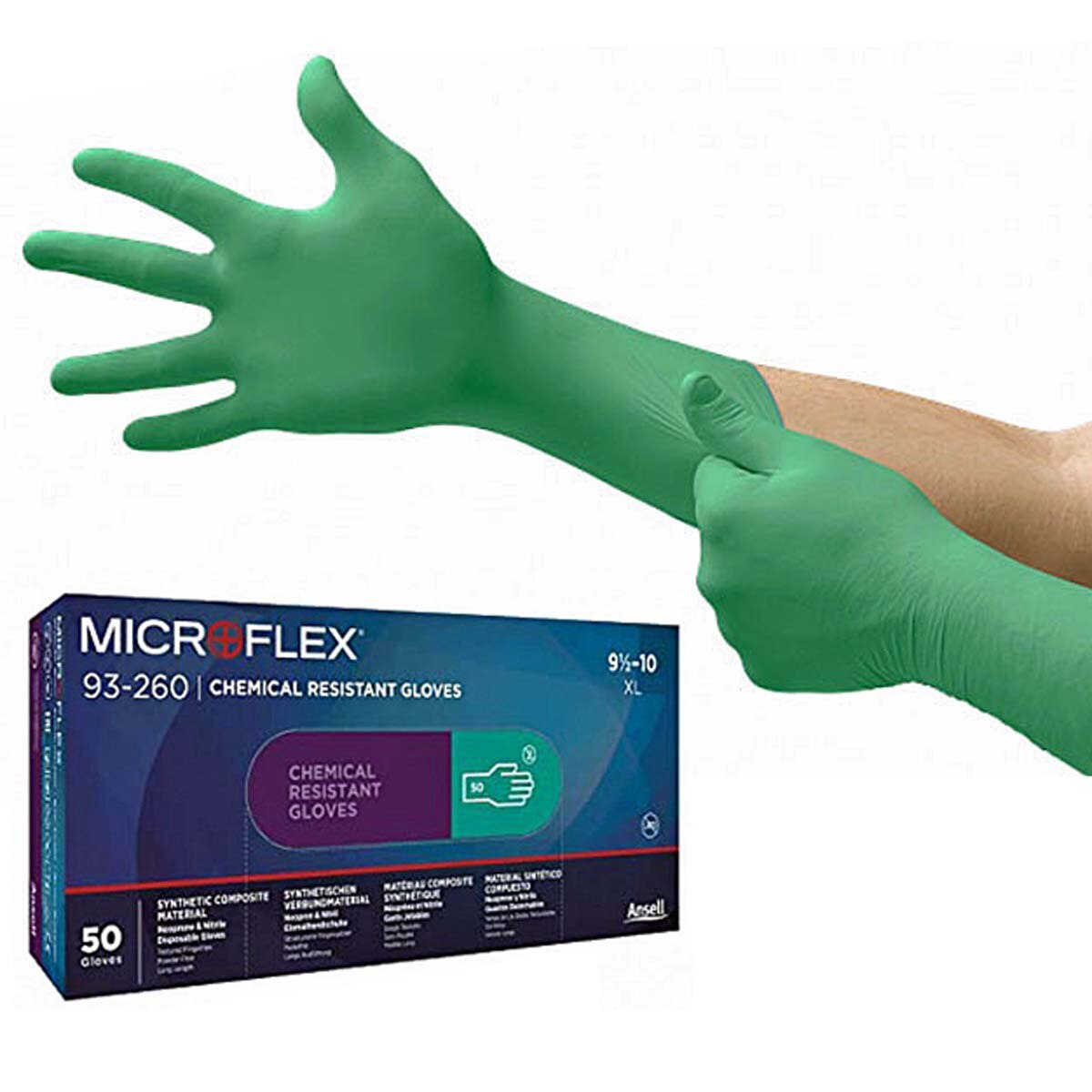 Ansell® 93260070 Microflex® 93-260 Chloroprene Exam Gloves with Ex