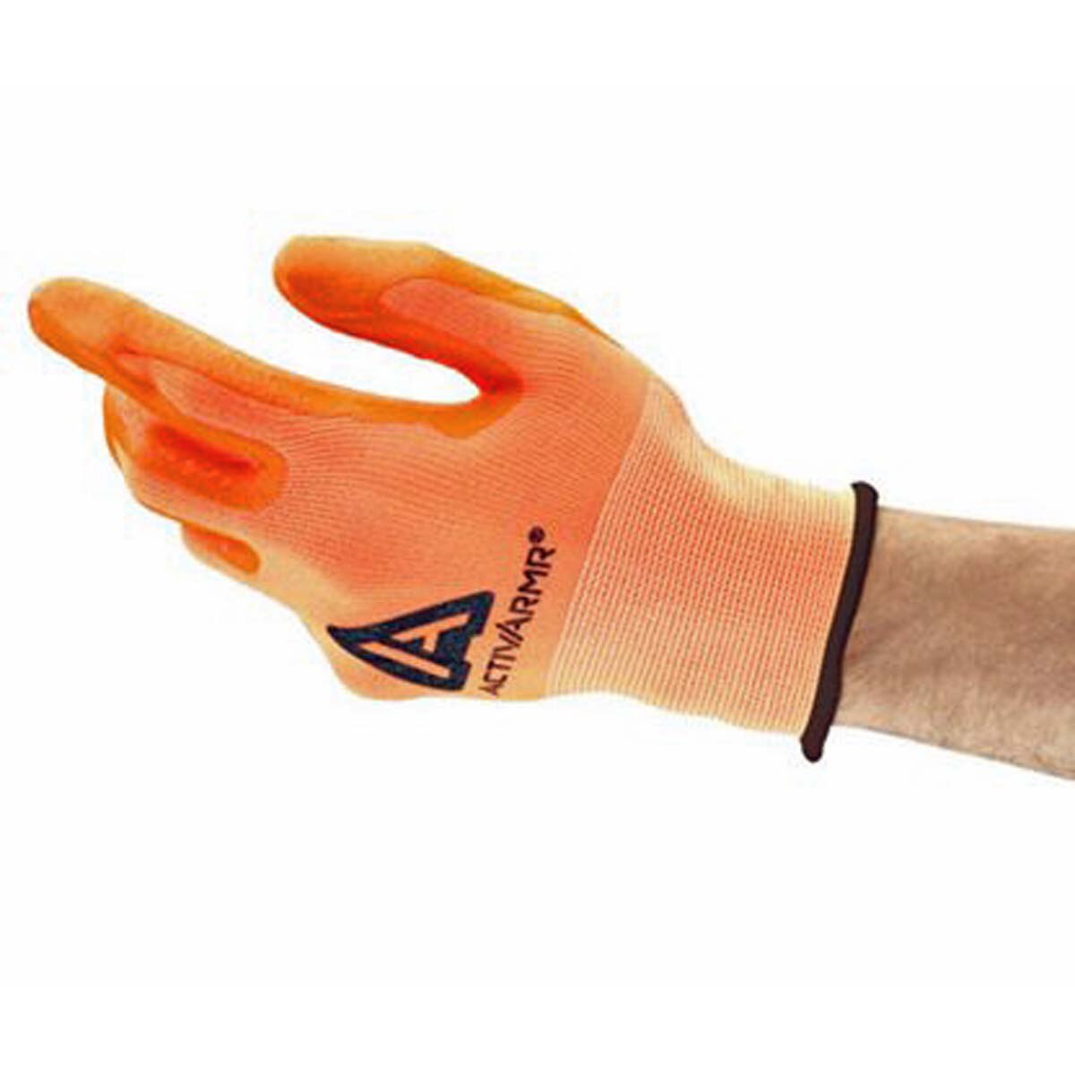 Ansell ActivArmr Light Duty Gloves, Nitrile Palm, Extreme