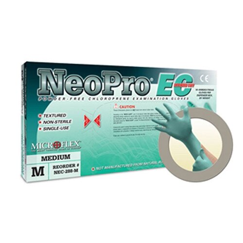 Ansell NEC288XL Microflex NeoPro® EC Green Neoprene Gloves