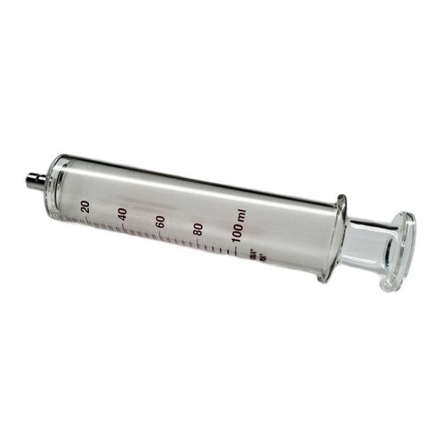 Air Tite GL50 Syringe, Glass, 50mL, Metal Luer lock Tip