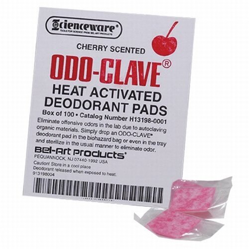 BelArt 131980001 OdoClave® Autoclave Deodorant Pads, Cherry Scented