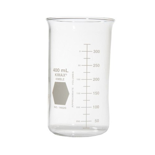 Kimble® 14020600 KIMAX® Berzelius Glass Beaker without Spout, Tall Form, G