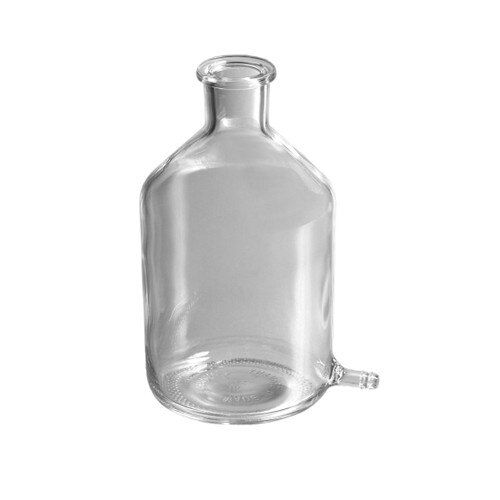 Corning® 12205 PYREX® 19L Wide Mouth Aspirator Bottle with Bottom Sidearm