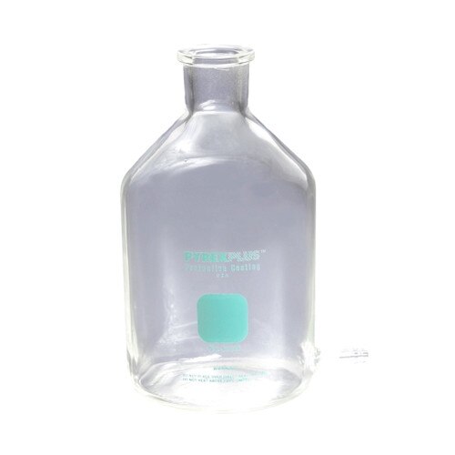 Corning® 61220250 PYREXPLUS® 250mL Wide Mouth Aspirator Bottle with Bottom
