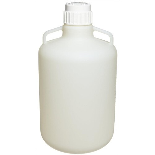 Nalgene® 20970050 Round Lab Carboy with Handles, Fluorinated HDPE with PP