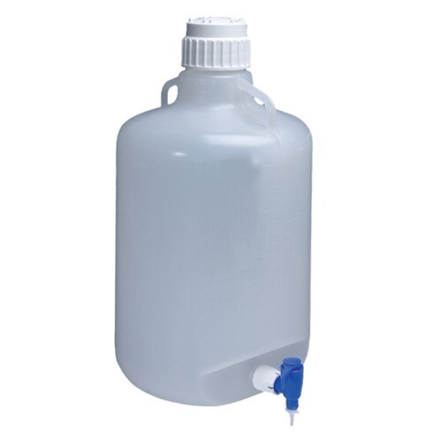 Nalgene® 23190130 Round Lab Carboy with Spigot, Autoclavable, Polypropylen