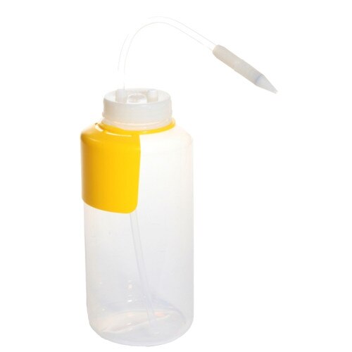 Nalgene® Teflon® FEP Adjustable Wash Bottle, Yellow ColorCoded, 1L