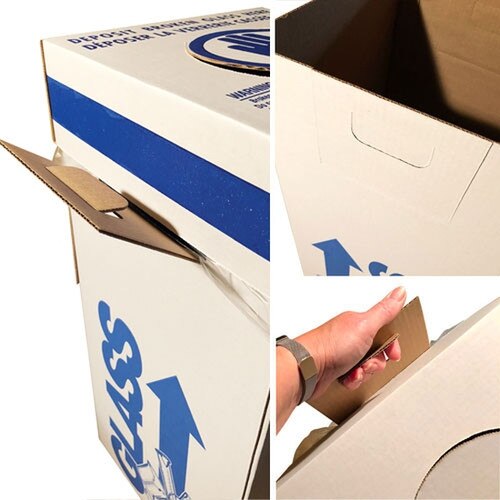 Dynalon® 797005 Laboratory Glass Disposal Box with 2Mil Polyethylene Liner