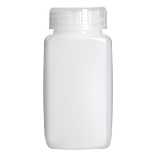 Polystormor Bel-Art 106400004 Polystormor® Square Wide Mouth Sample Bottle, 125mL HDPE