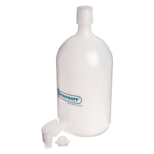 BelArt 118470010 Plastic Carboy Aspirator Bottle with Spigot, 4L, HDPE