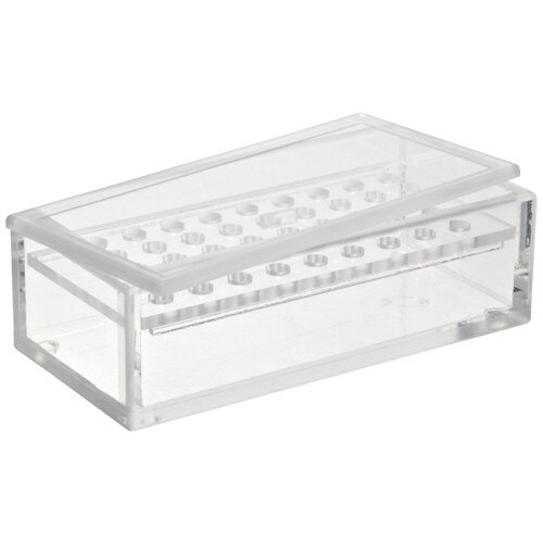BelArt 249800015 Beta Block Microcentrifuge Tube Storage Rack Box with Lid