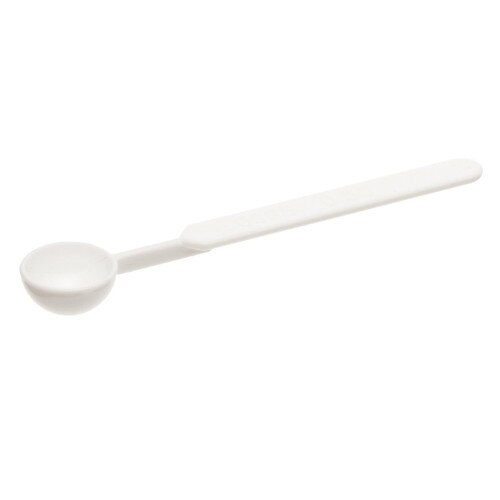 BelArt 367210050 Plastic Mini Sampler Spoons, 0.5mL, White Polystyrene