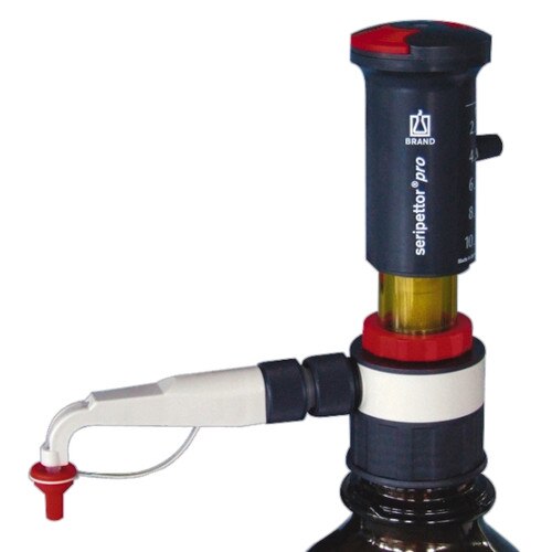 BrandTech® 4720450 seripettor® pro Bottle Top Dispenser, Range 2.5 to 25mL
