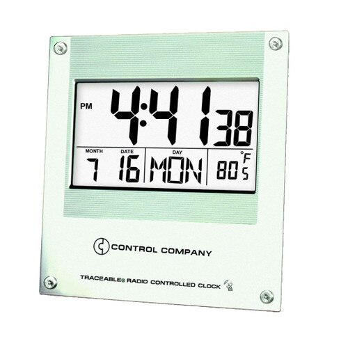 Control Company 1076 Traceable® Digital Radio Signal Atomic Wall Clock wi