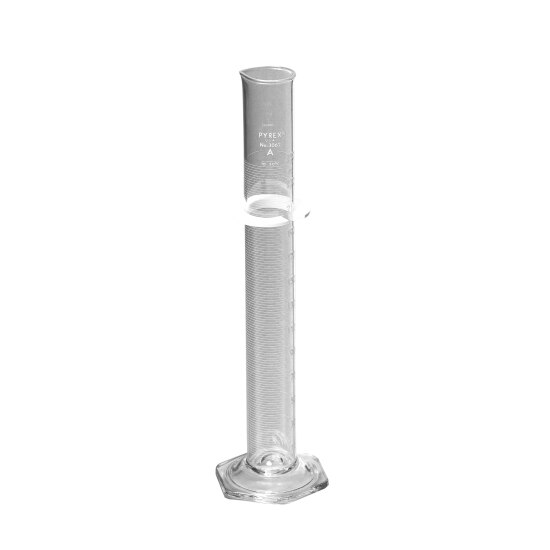 Corning Pyrex 3062-500 Glass 500mL To Deliver Serialized//Certified Class A Graduated Single Metric Scale Cylinder with White Graduations C6758A-6