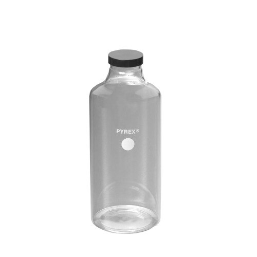Corning® 1425285 PYREX® 840cm² Glass Roller Bottles with GL45 Phenolic Scr