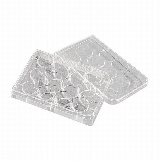 Corning 3513 Costar 12-Well Cell Culture Plate with Lid, TC