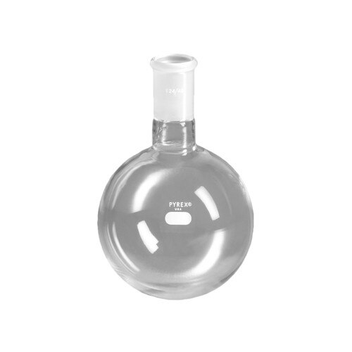 Corning® 4320C3L PYREX® 3L Heavy Wall Round Bottom Boiling Flask with Shor