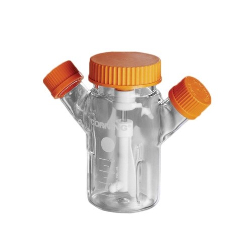 Corning® 4500125 Proculture® 125mL Glass Spinner Flask with 70mm Flat Cap