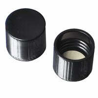 Kimble 73800-15415 Phenolic Screw Cap With Rubber Liner Black