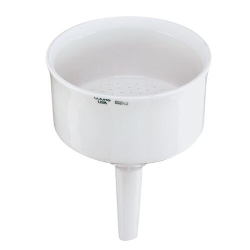 CoorsTek® 66243 Porcelain Buchner Funnel with 100mm Plate, 2