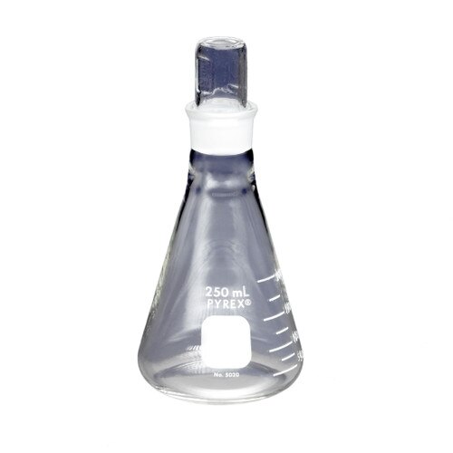 Corning® 502050 PYREX® 50mL Narrow Mouth Erlenmeyer Flask with PYREX® [ST]
