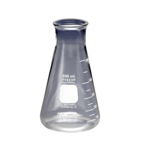 Corning® 5100250 PYREX® 250mL Wide Mouth Erlenmeyer Flask with Heavy Duty