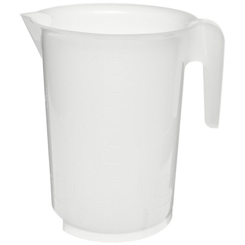 Bel-Art 289910000 Graduated Lab Pitcher with Handle, Polypropylene, 1000mL