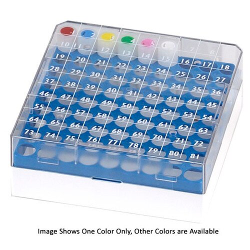 Globe Scientific 3040B BioBox 81 Cryogenic Vial Freezer Storage Box for 1mL