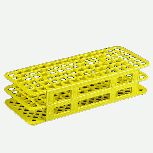 Globe Scientific 456406 SnapNRack Test Tube Rack for 12 to 13mm Tubes, 90