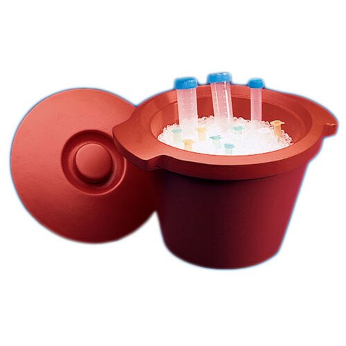 Globe Scientific 601000 Lab Ice Bucket with Lid, 4.5 Liters, OD x Height 2