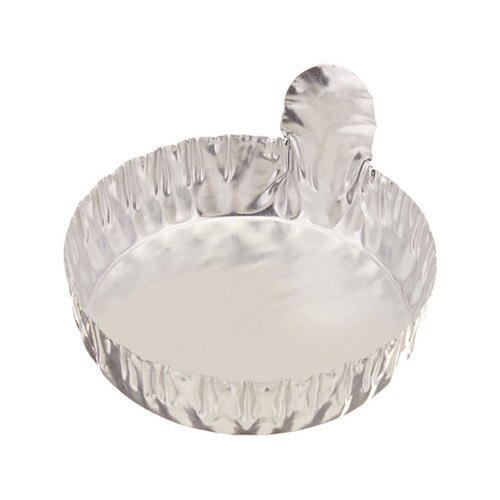 Globe Scientific 8307 Aluminum Weighing Dish with Tab, 70mm O.D. with 80mL