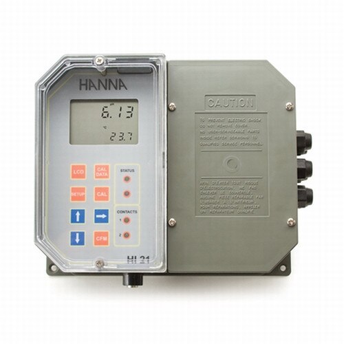 HANNA HI212111 Industrial Grade WallMounted pH Digital Controller with Ma