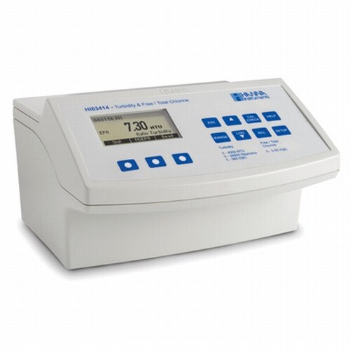 HANNA HI8341401 Benchtop Free & Total Chlorine/Turbidity Meter, EPA Compli