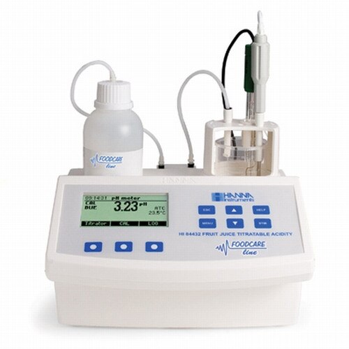 HANNA HI84432USA Titratable Acidity Mini Titrator & pH Meter for Fruit Juic