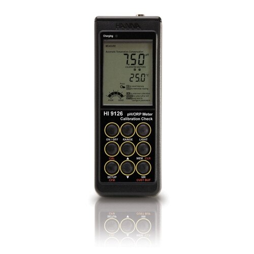 HANNA HI9125 Portable pH/ORP/Temperature Meter, pH Range: pH