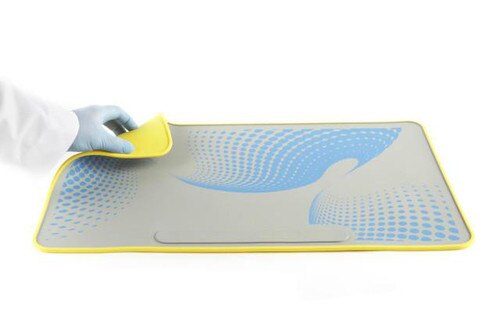 Lab Mat, Silicone Bench Protector, Purple/Grey