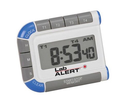Lab Alert Timer, Four Channel, Blue