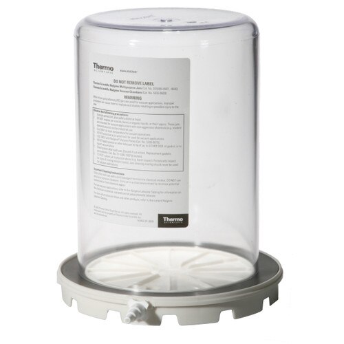 Nalgene® 53050609 Vacuum Chamber Jar System with PP Vacuum Plate, 6 x 9In