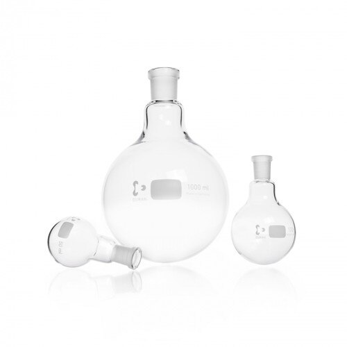Schott Duran Rundkolben, 500ml, 3-Hals, MH: 29/32, 2x SH 14 23