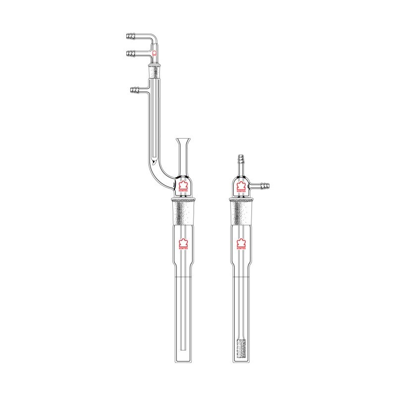 Kimble Short Stem Outlet Tube for MIDI-VAP 4000 Ammonia//Phenol Distillation System Kimble Chase 479458-0000