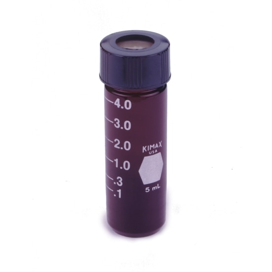 Kimble® 60707-2 ACCUFORM® 2mL Amber V-Bottom Micro-Vial with