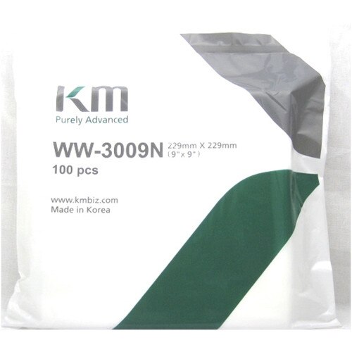 KM Act® WW3009N Cleanroom Polyester Wipers, 9 x 9Inch 100/Bag (Case of