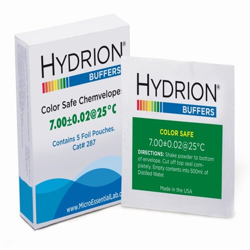 Micro Essential Lab 287 Hydrion™ Color Safe pH 7.0 Buffer Chemvelopes with