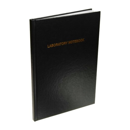 Nalgene® 63001000 PolyPaper® Black Laboratory Notebook with 1/4Inch Gridd