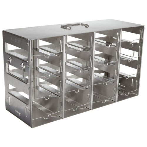 Nalgene® 5038-4422 Horizontal CryoBox™ Freezer Rack with Sixteen Shelves, 4